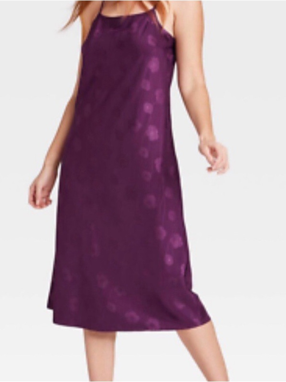 A New Day Deep Purple Floral Dress